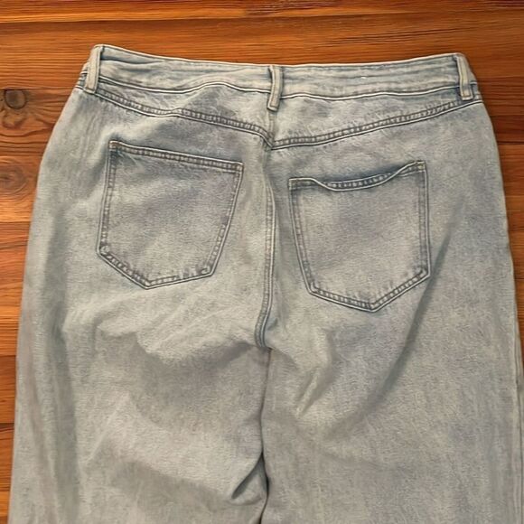 Rue+ Rue21 Denim Blue Jeans Womens Size 14 Straight Wide Leg Loose Fit - Picture 13 of 13